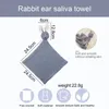 Śliniaki Burp Zbolania 1set Trójkąt dziecięcy szalik bawełniane śliniaki kreskówki króliczek śliczny stały kolor dla niemowląt tkaniny karmienia
