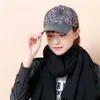 Ball Caps Fashion Woman Baseball CS Autumn Winter Leopard Print ciepłe czapki żeńskie kobiety swobodne wełniane wełniane na zewnątrz Hip Hop c