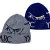 Arcterxy-Mütze, hochwertige Designer-Luxus-Arc-High-Version, Herbst und Winter, neue Herren- und Damen-Outdoor-Mütze, vielseitige doppellagige Jacquard-Strickwolle