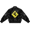 Men s päls faux hip hop män bomber jacka motorcykel broderi läder college stil 2023 mode casual varsity unisex baseball rockar 231113