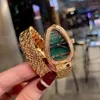 Montres-bracelets Serpent Diamant Quartz Montre Femme Lumière Luxe Or Rose Qualité Mode Polyvalent Cadeau Pour Petite Amie
