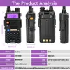 Walkie Talkie Baofeng UV-5R 8W True High Power 8 Watts powerful Walkie Talkie Long Rang Dual Band Two Way Radio CB Portable UV5R Hunting 231113