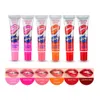 Rossetto 24 pz/lotto Sapore di Frutta Peel Off Rossetto Liquido Impermeabile di Lunga Durata Lip Gloss Confezione Tatoo 6 Colori Lipgloss all'ingrosso 231113