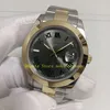 17 Style prawdziwe zdjęcie z pudełkiem automatyczne zegarki Mężczyźni 41 mm 126303 18K żółta złota rzymska tarcza gładka ramka dwonetka stalowa bransoletka 126333 składane zapięcie męskie zegarek męski zegarek