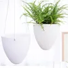 Planters & Pots Mini White Lazy Flower Pot Plastic Succent Plant Pots Water Hanging Watering Garden Planters Home Decoration T200104 D Otf01