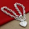 Chaînes Vente Argent 925 Bijoux Collier Mode Po Cadre Coeur Pendentif À La Mode