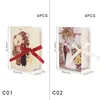 Gift Wrap 4pcs Chinese Western Style Bride Groom Chocolate Candy Packaging Boxes With Ribbon Wedding Party For Guests