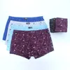 Onderbroek 6 stks/kavel 100% katoenen losse boksers vier shorts onderbroek herenboxers shorts ademende ondergoed afdrukken comfortabel katoen 230413