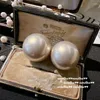 Stud Earrings Bubble Mabei Pea Pearl Gold Plating Handmade Arc Fritillary