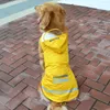 Vêtements pour chiens grand imperméable imperméable Golden Retriever Husky grand manteau de pluie à capuche pour animaux de compagnie à deux pattes vêtements pour chiens