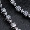 Halskette Ohrringe Set voller CZ Zirkonia Braut Hochzeit Ohrring Top Qualität Damen RFD2545