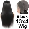 Syntetyczne peruki Swupod 13x4 13x6 200 Gęstość Przezroczysta HD koronkowa przednia peruka dla kobiet prosto Remy Human Hair Imblera Orange Kolor Blueless 231113