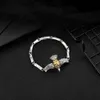 S3843 joyería de moda Golden Man Eagle colgante pulsera de cadena de bambú