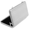 Jewelry Pouches Aluminum Password Box Card Case Mini Suitcase Briefcase Silver