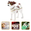 Sieradenzakjes Hond Beeldje Sculptuur Puppy Box Retro Decor Emaille Strass Ring Case