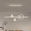 Hanglampen Noordse ontwerper Dining Lamp Zwart voor woonkamer midden tafel keuken accessoires kroonluchter huisdecorverlichting verlichting