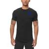 T-shirts pour hommes Multicolore Été Classique T-shirts Hommes Casual Gym Fitness Slim Fit Vêtements Entraînement Entraînement Sport