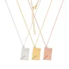 Ketens 10 stks/lot spiegel Poolse roestvrijstalen afneembare envelop hanger Creative Love Letter ketting