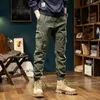 Calças masculinas homens moda militar carga exército magro regular ajuste reto algodão multi cor camuflagem verde amarelo calças bl7608