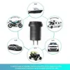 Ny Dual-Port USB-mobiltelefon Fast Charger Car Motorcykelbilladdare med vårskydd kan fixas för Huawei Xiaomi iPhone L2T8