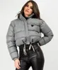 디자이너 재킷 여성 코트 여자 재킷 푹신한 긴 슬리브 여자 다운 코트 겨울 아웃복 디자이너 레이디 슬림 재킷 윈드 브레이커 짧은 파카 의류
