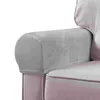 Krzesło pokrywa 2 szt. Elastyczna tkanina stołowa kanapa ramię rozciągnięcia podłokietnika Poślizgowe ochrona ochrony