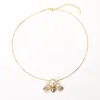 Pendentif abeille de luxe abordable, collier en cuivre incrusté de Zircon, perle créative Micro incrusté d'animaux pour femmes