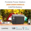 2040Wh Portable Power Bank 20000W utomhusenergiförsörjningsgenerator Power Storage Batteri 640000mAh 110/220V/12V/5V inverterare