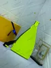 Borsa a tracolla da uomo giallo neon con portamonete rimovibile - Zaino classico a spalla sul petto (M30945)