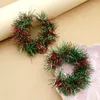 Brincos de argola criatividade natal borla circular jóias vermelho verde presentes de natal modelagem criativa personalizada