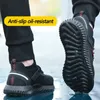 Bottes chaussures de sécurité hommes avec embout en acier Antismash travail baskets légères anti-crevaison Indestructible goutte 231113