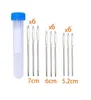 Fabric and Sewing Blunt Needles Stainless Steel Yarn Knitting Needle for Hand Sewing Crafting Knitting Weaving Stringing Needles in Clear Storage Tube