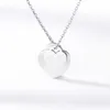 Pendant Necklaces Double Heart Pendants For Women Bridesmaid Gifts Stainless Steel Choker Collier Femme