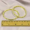 Bangle 5pcs عالي الجودة سوار معدني ناعم الذهب لون المجوهرات مجوهر