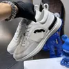 Sonbahar Yeni Kadın Marka Elbise Ayakkabı Lüks Tasarımcı Klasik Çift Mektuplu Moda Spor Ayakkabıları Nefes Alabilir Mesh TPU Kombinasyon Taban Anti Slaytlar Bayanlar Spor Sneakers