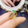 Cluster Ringen Vinger Ring Live Sterling Zilver 925 Colombiaanse Emerald Engagement Dames Natuurlijke Sieraden Huwelijkscadeau