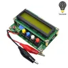 Freeshipping LC100-A Digital LCD High Precision Inductance Capacitance L/C Meter capacitor tester 1pF-100mF 1uH-100H LC100 A Test clip Caddu