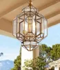 Pendant Lamps Full Copper Outdoor Chandelier Waterproof Entry Door Porch Lamp Aisle Pavilion Balcony Gate Courtyard