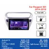 Android 12 Video Touch Screen GPS WiFi FM DVD DVD Rádio estéreo Player para Peugeot 301 2014-2018