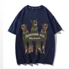Męskie koszule 2023 Moda 3 szt. Pies DRING DIDNIK Casual Men's Crewneck T-shirt Summer Hip-Hop Owczesna bawełniana ulica