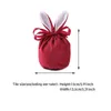 Gift Wrap 7 Colors Easter Ears Velvet Tie Up Wedding Cute Decoration Creative Color Block Suger Boxes Candy Bags