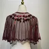 Szawki Vintage Faper z lat dwudziestych XX wieku cekinowa z koraliki krótka przylądek dekoracja dekoracja gatsby impreza mesh krótka sukienka akcesorium 230413