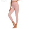 Les nouveaux pantalons de yoga sans embarras du créateur Aloo à manches longues sont doux pour la peau et Nude Fitness, taille haute, serrés, pantalons de levage de fesses pêche