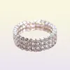 High Quality 15 Row Bridal Wedding Cuff Bangle Bracelet Big Crystal Rhinestone Stretch Wristband Jewelry Accessory for W7396367