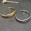 Bracciale in oro Bracciali firmati Gioielli di lusso Moda Dy Alta qualità Moda classica Retro Onda Argento Abbinamento quotidiano