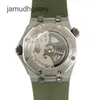 Ap Swiss Montre de luxe Royal Oak Offshore Series Nouvelle montre-bracelet mécanique automatique pour homme Plaque verte 15720st.oo.a052ca.0 Vert Z5aa