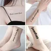 Tattoo Books Waterproof Temporary Sticker English Letter Pattern Personality Fake Tatoo Flash Tatto Women Men Semi Permanent 231113