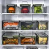 Storage Bottles Fruits Vegetables Sealed Box Food Container 6/10L Refrigerator Transparent High Capacity Large Opening Leakproof Sta