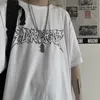 T-shirty męskie harajuku mężczyzn T-shirt anime got punkowy druk czarne ubrania w stylu koreańsko-szkiełko TEE TEE Vintage Y2K koszula męskie topy 230412