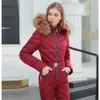 Macacões de inverno femininos com capuz parka elegante algodão acolchoado faixas quentes terno de esqui com zíper uma peça casual fatos de treino